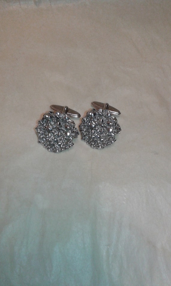 Solid sterling silver handmade druzy effect mens … - image 2