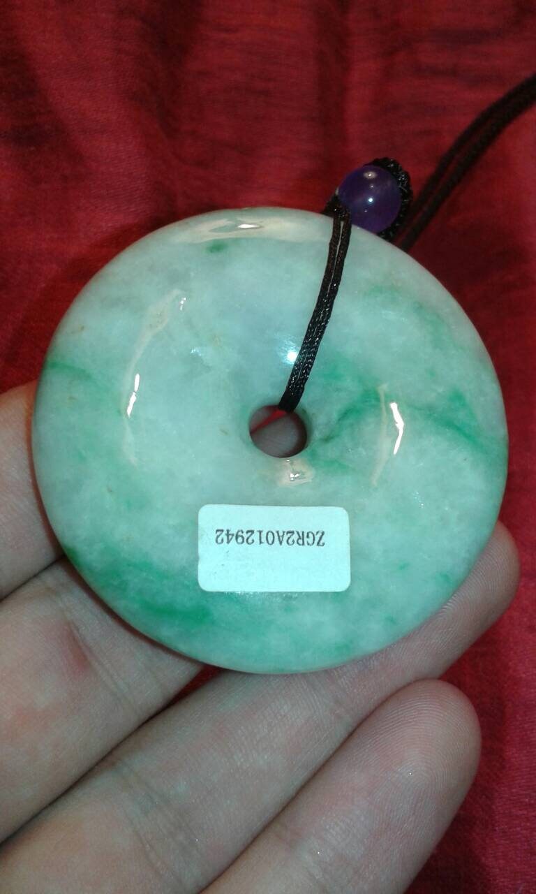 Jadeite Jade A Bi Disc Grassy Verdant Greens Chinese Jewellery - Etsy UK