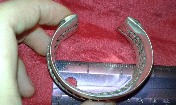 Solid sterling silver heavy 110g heavy chunk mens… - image 8