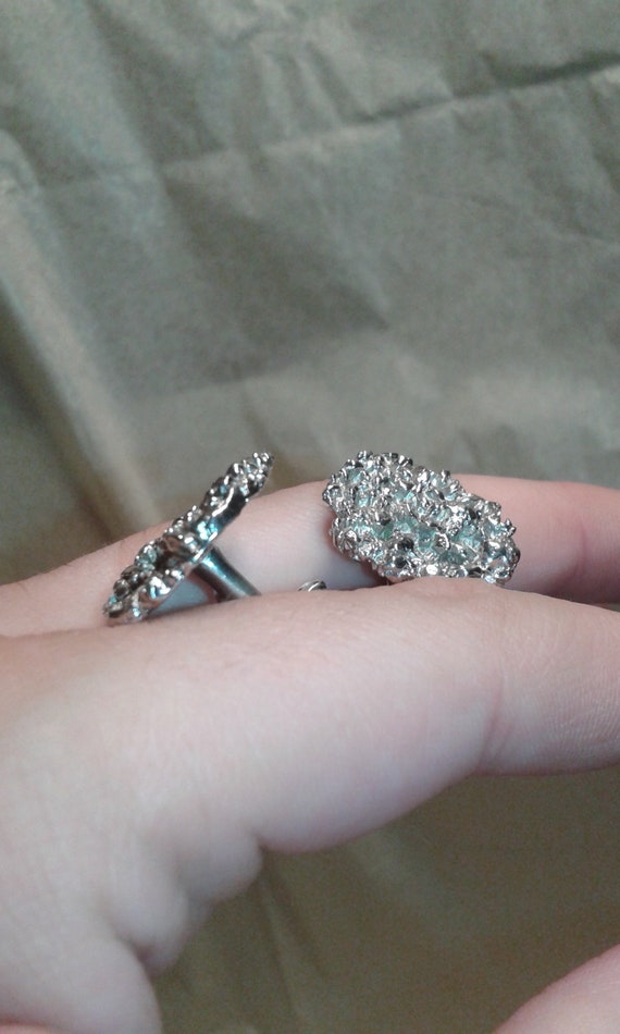 Solid sterling silver handmade druzy effect mens … - image 7