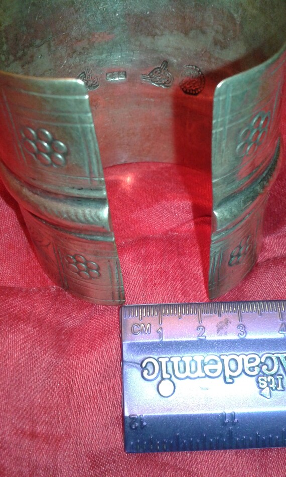 Solid sterling silver antique hallmarked Egyptian… - image 9