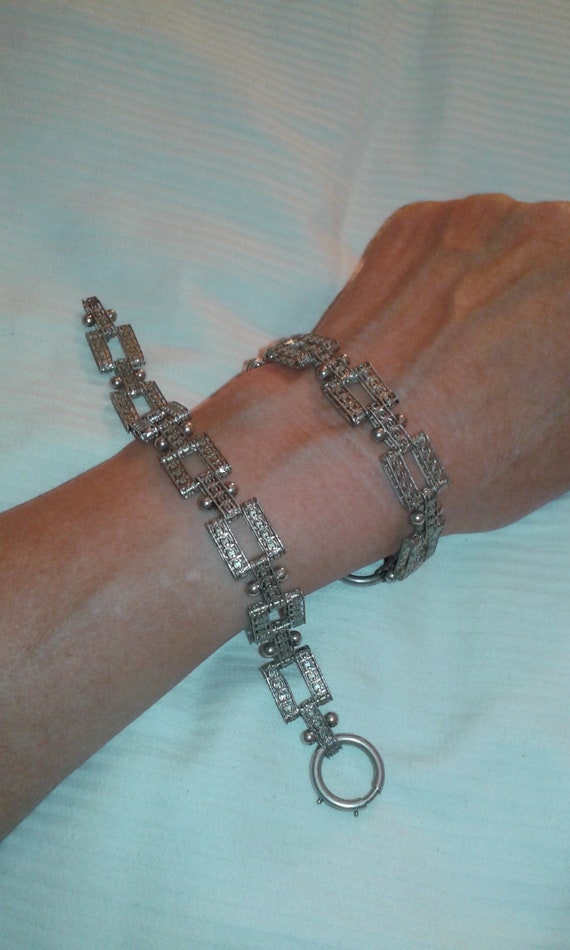 Victorian solid sterling silver double matching f… - image 7