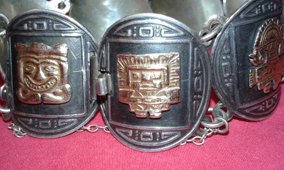 Peruvian 18k solid yellow gold and solid sterling… - image 9