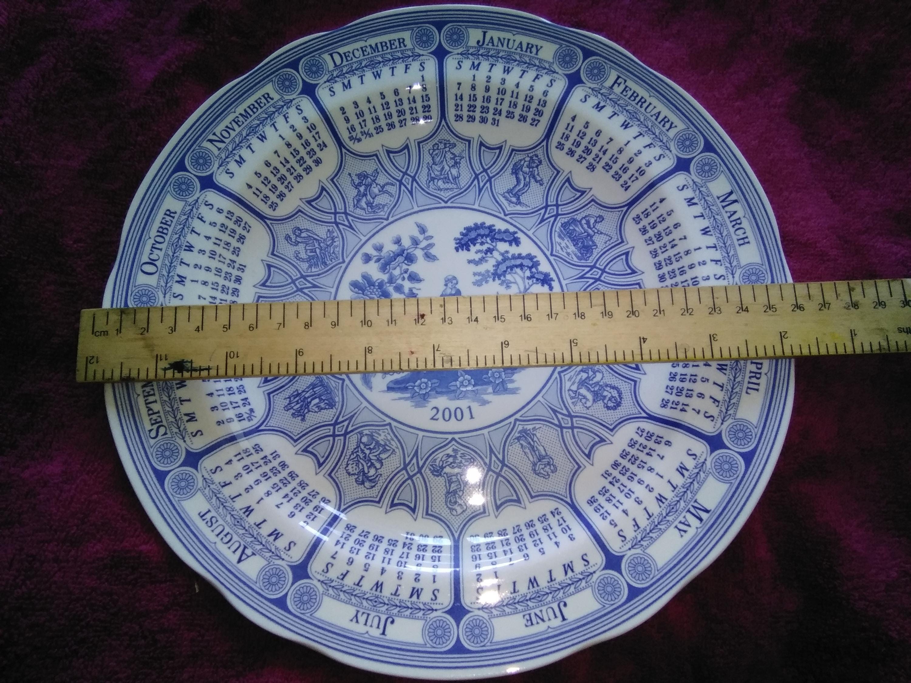 Spode 2001 Blue Room Calendar Collection - Girl at Well