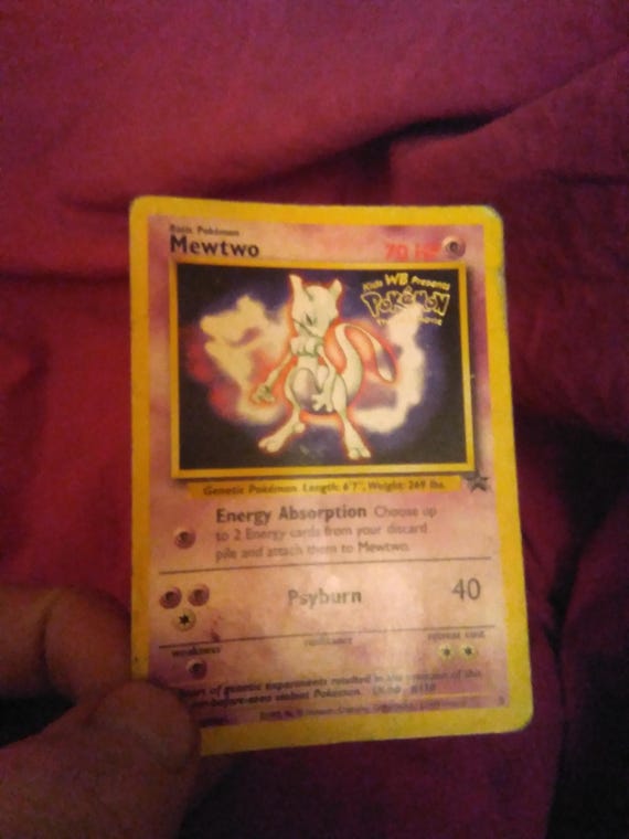 pokemon first movie mewtwo card Mewtwo - Kids WB Presents Pokemon - the First Movie - Playing Card -  Treasurentreats Prelovedbargains Japanese Anime Luxury Toy Boutique