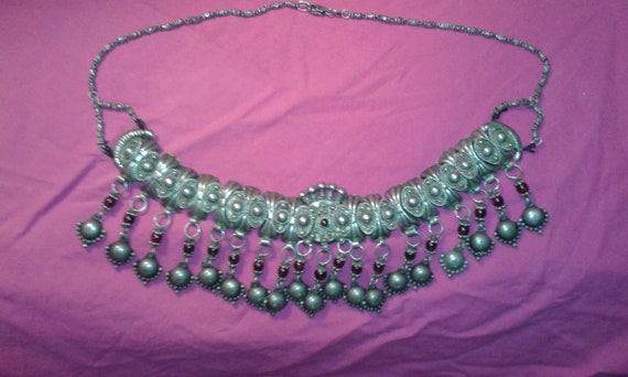 Rajasthani solid sterling silver garnet womens ta… - image 3