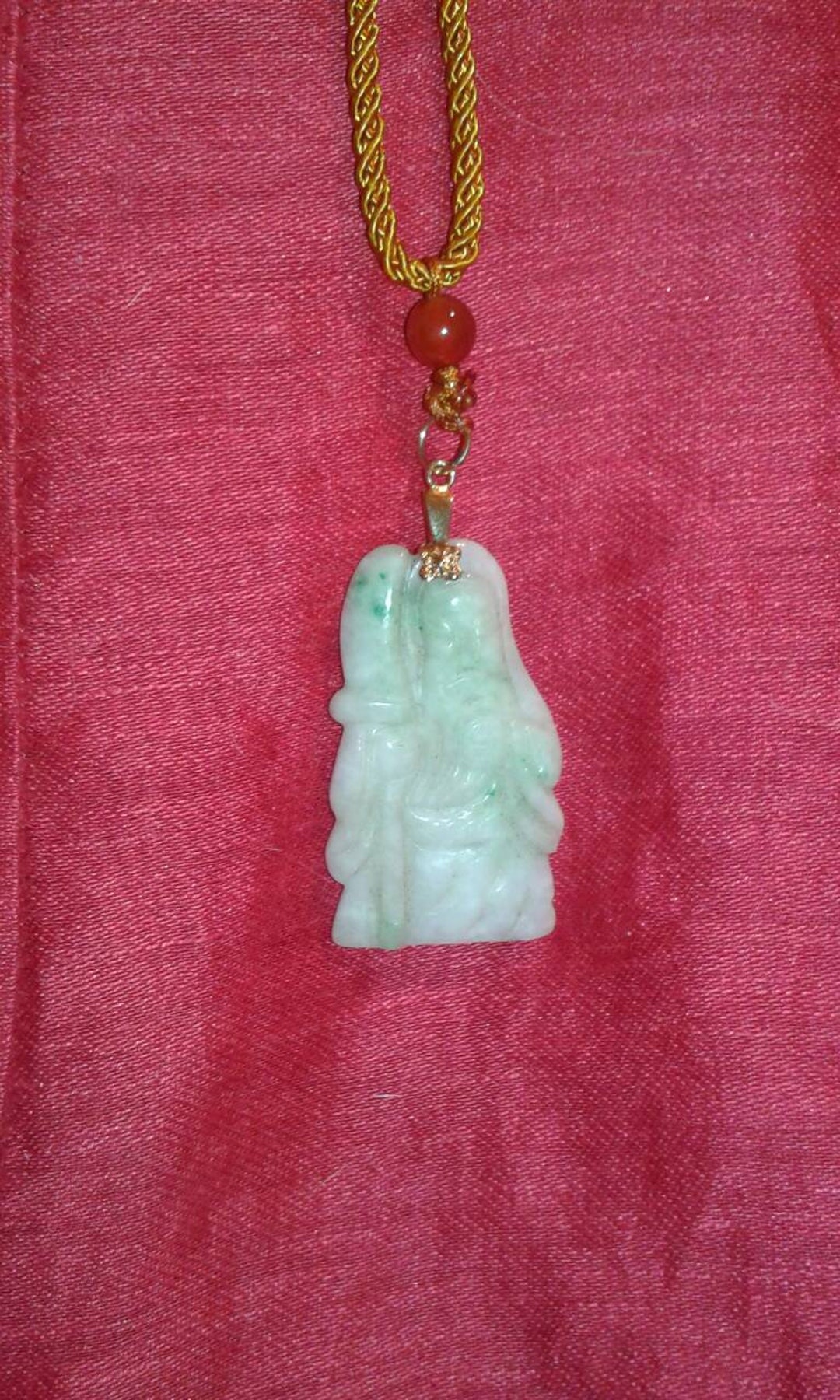 Chinese pink jade sale jewelry