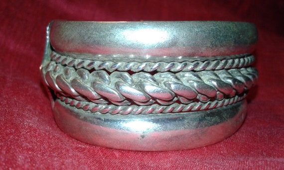 Solid sterling silver heavy 110g heavy chunk mens… - image 3