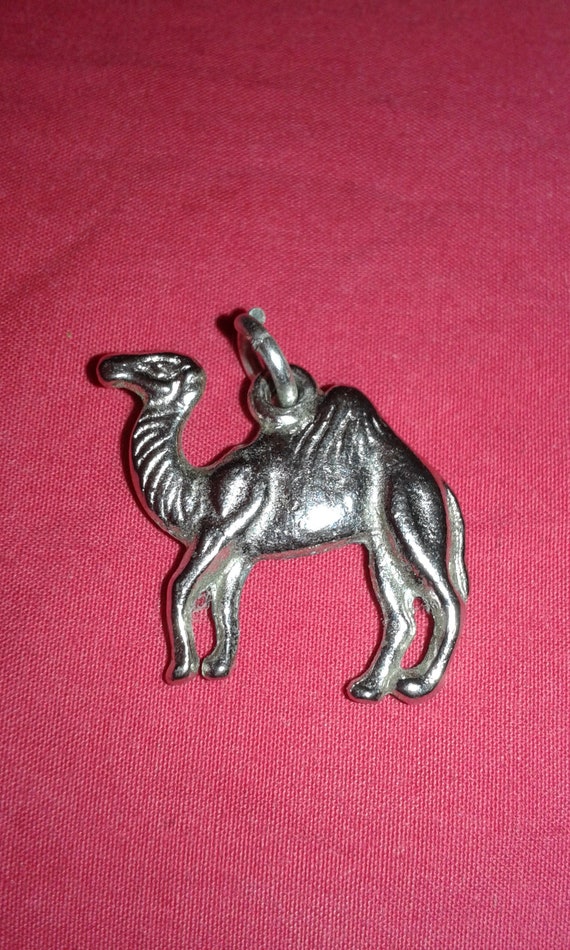 Solid sterling silver large camel pendant/ bracele