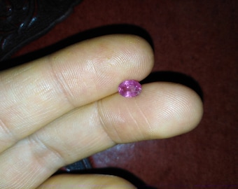 1.03ct niedriger sanfter natürlicher normaler erhitzter rosa Saphir Erde in Mine abgebaut natürliche lose ovale facettierte Edelstein sammeln, Schmuck machen