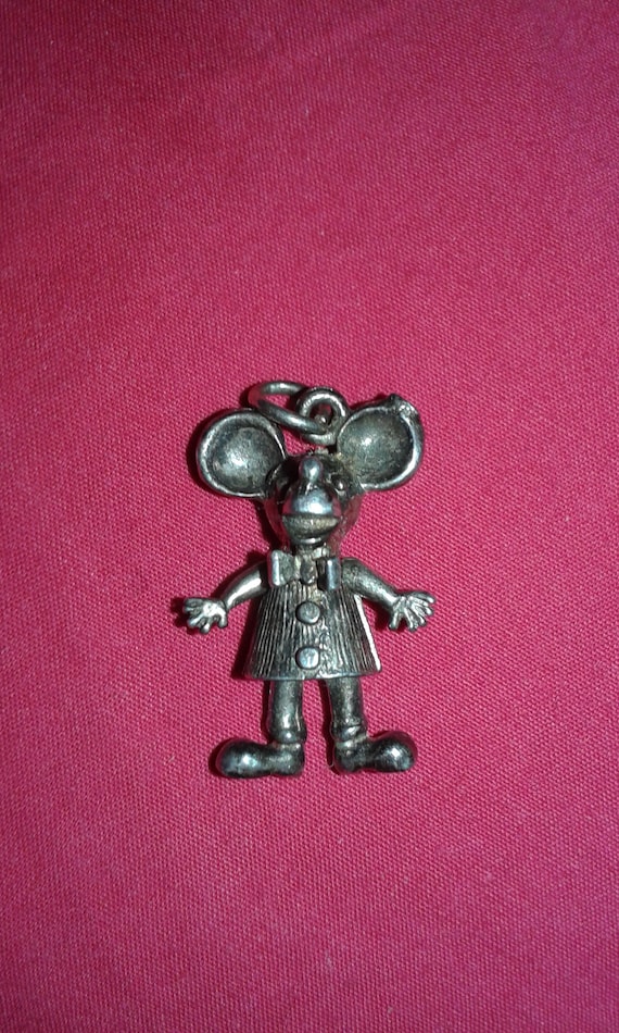 Solid sterling silver Mickey / Minnie Mouse movin… - image 1