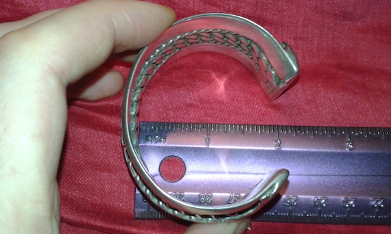 Solid sterling silver heavy 110g heavy chunk mens… - image 9