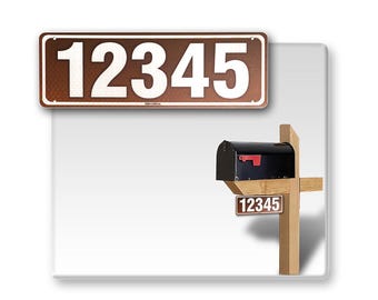 Custom Reflective 911 Address Sign: Aluminum Composite, Double Sided