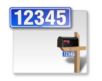 Custom Reflective 911 Address Sign: Aluminum Composite, Double Sided (18" x 6")