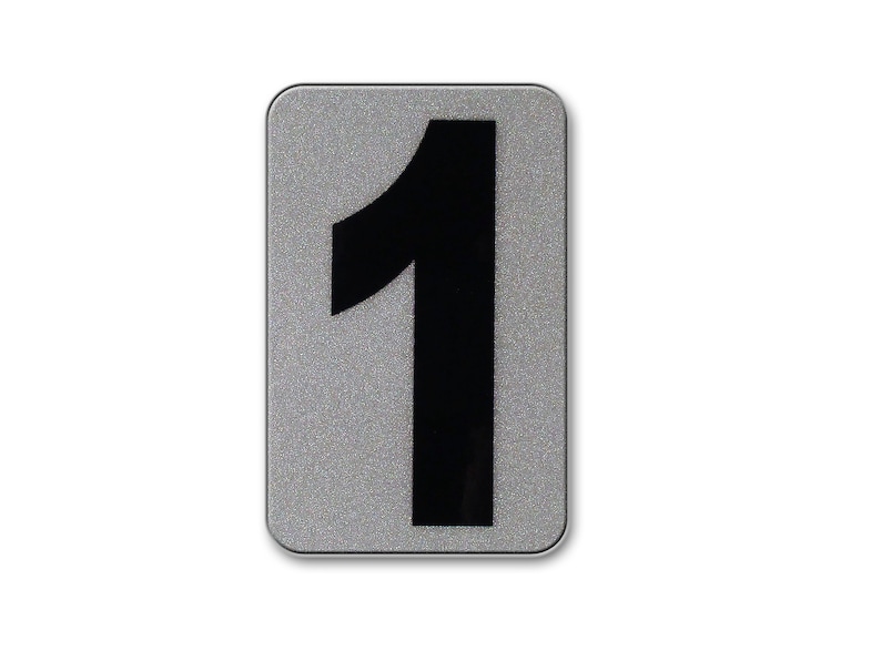 CurbNSign® Reflective Peel and Stick Vinyl Numbers/Letters Etsy