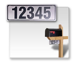 Reflective 911 Address Sign: Custom Aluminum Composite, Double Sided