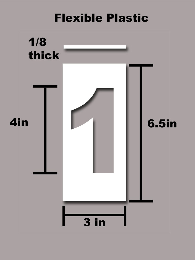4 inch curb painting stencil Etsy