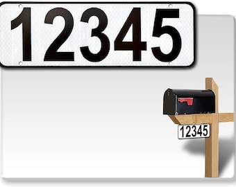 Custom Reflective 911 Address Sign: Aluminum Composite, Double/Single Sided