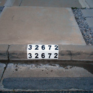 4 Inch Individual Curb Painting Stencil - Etsy
