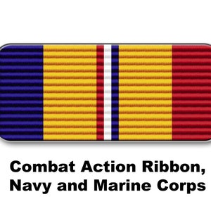 Combat Action Ribbon Sticker Military Ribbon Vinyl Decals: 3x7 Inch Stickers - Etsy