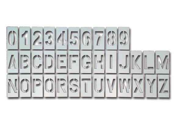 Alphabet Stencils, Letter Number Stencil, Mylar Stencils, Ideal