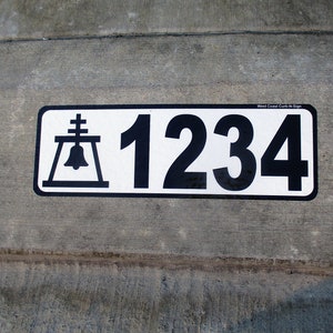 Curb-N-Sign®, Curb Wrap®, Reflective Curb Numbers, Peel and Stick, Raincross of Riverside