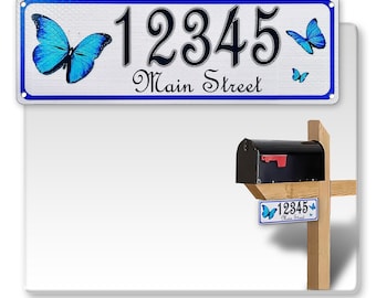 Reflective 911 Address Sign: Custom Aluminum Composite, Double Sided