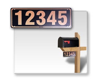 Reflective 911 Address Sign: Custom Aluminum Composite, Double Sided