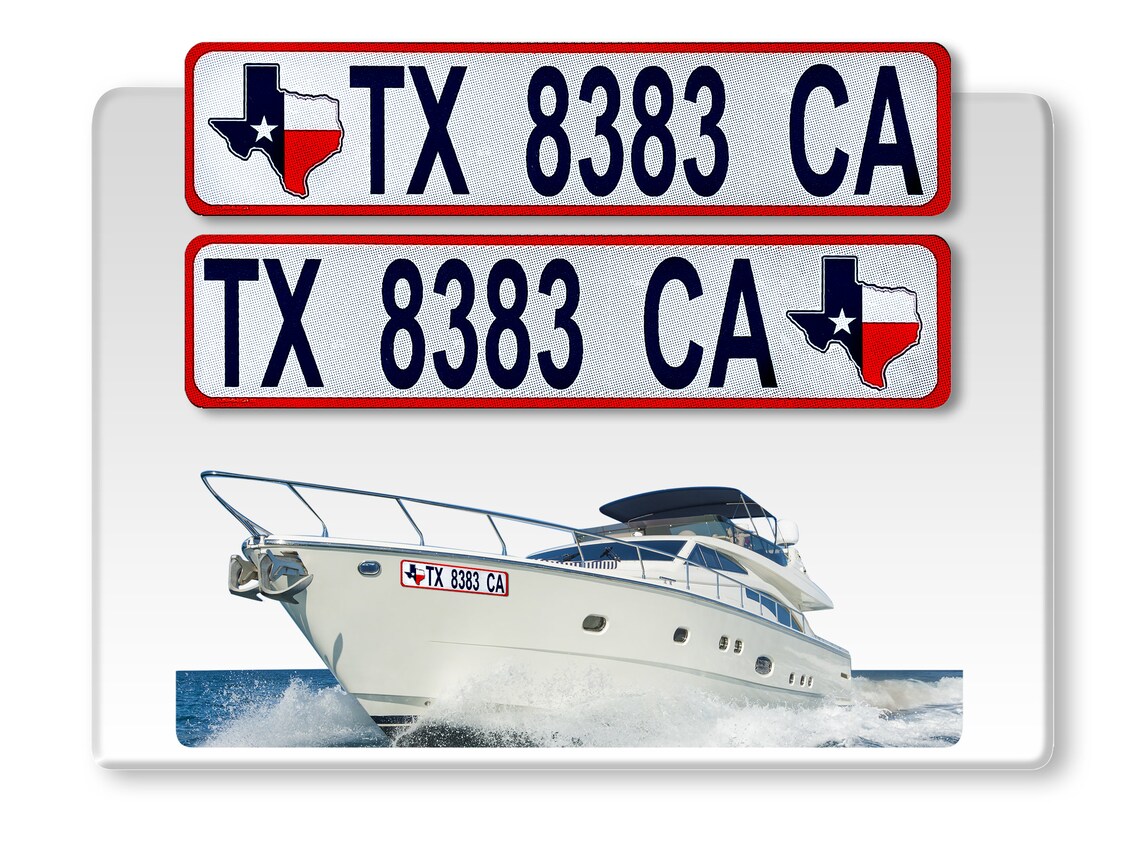 Bowbrite Reflective Boat Numbers and Letters Custom Etsy