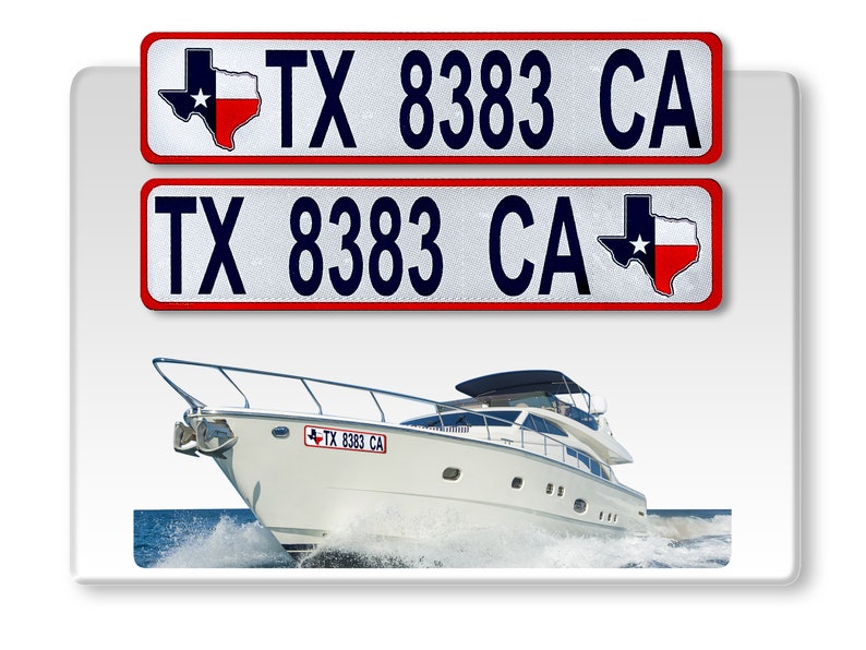 Bowbrite Reflective Boat Numbers and Letters Custom Etsy