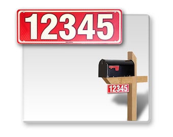 Reflective 911 Address Sign: Custom Aluminum Composite, Double Sided
