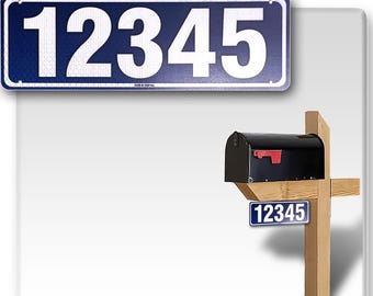 Custom Reflective 911 Address Sign: Aluminum Composite, Double Sided (18" x 6")