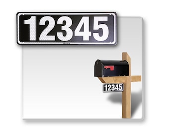 Reflective 911 Address Sign: Custom Aluminum Composite, 6x18
