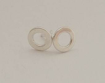 Silver stud earrings