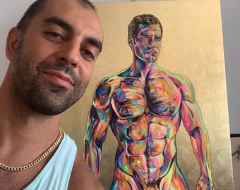 Large Wall Art Male | Etsy