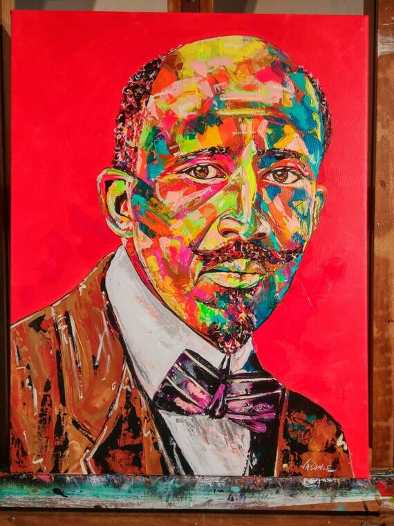 W.E.B DuBois Réalisme spontané Peinture à lhuile William | Etsy