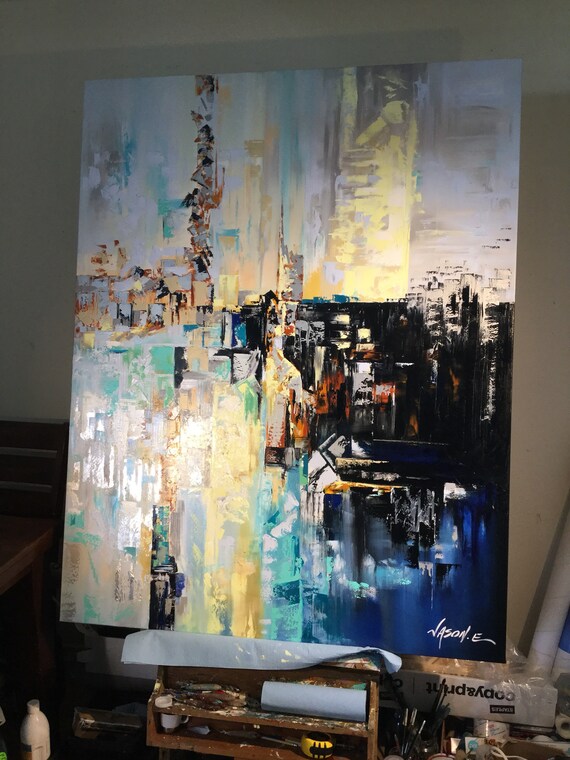 Abstract Art Lovely Large Format Painting Perfect For Large Wall Spaces And High Ceilings Made To Order Payment Plans Available