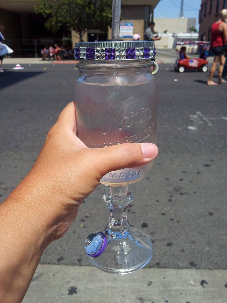 Mason Jar Wine GlassMason Jar Drinking GlassRustic Wine Etsy