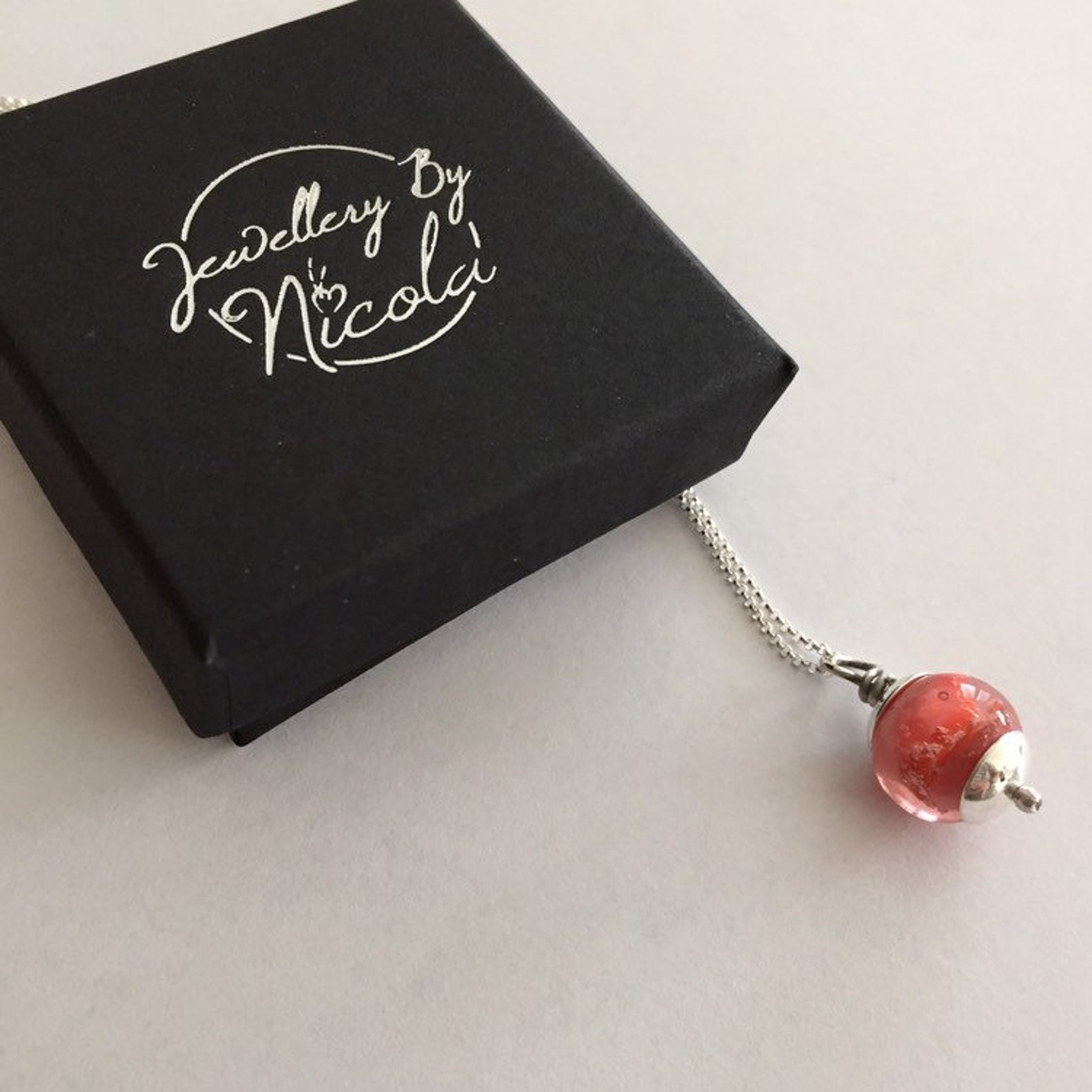 Ashes in Glass Necklace Pet Sympathy Gift Cremation Ash Etsy