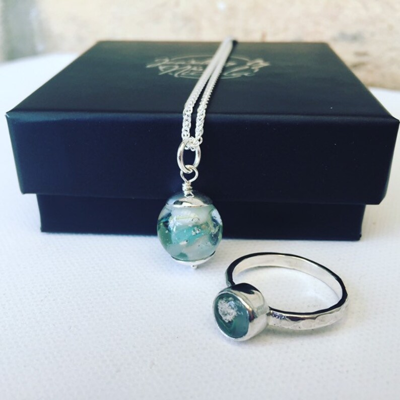 Pet ashes ring cremation ash jewellery ashes in glass | Etsy