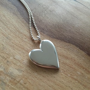 Sterling Silver Heart pendant, personalised initials, gift for christmas, best friend, bridesmaid gift, Christmas present for her