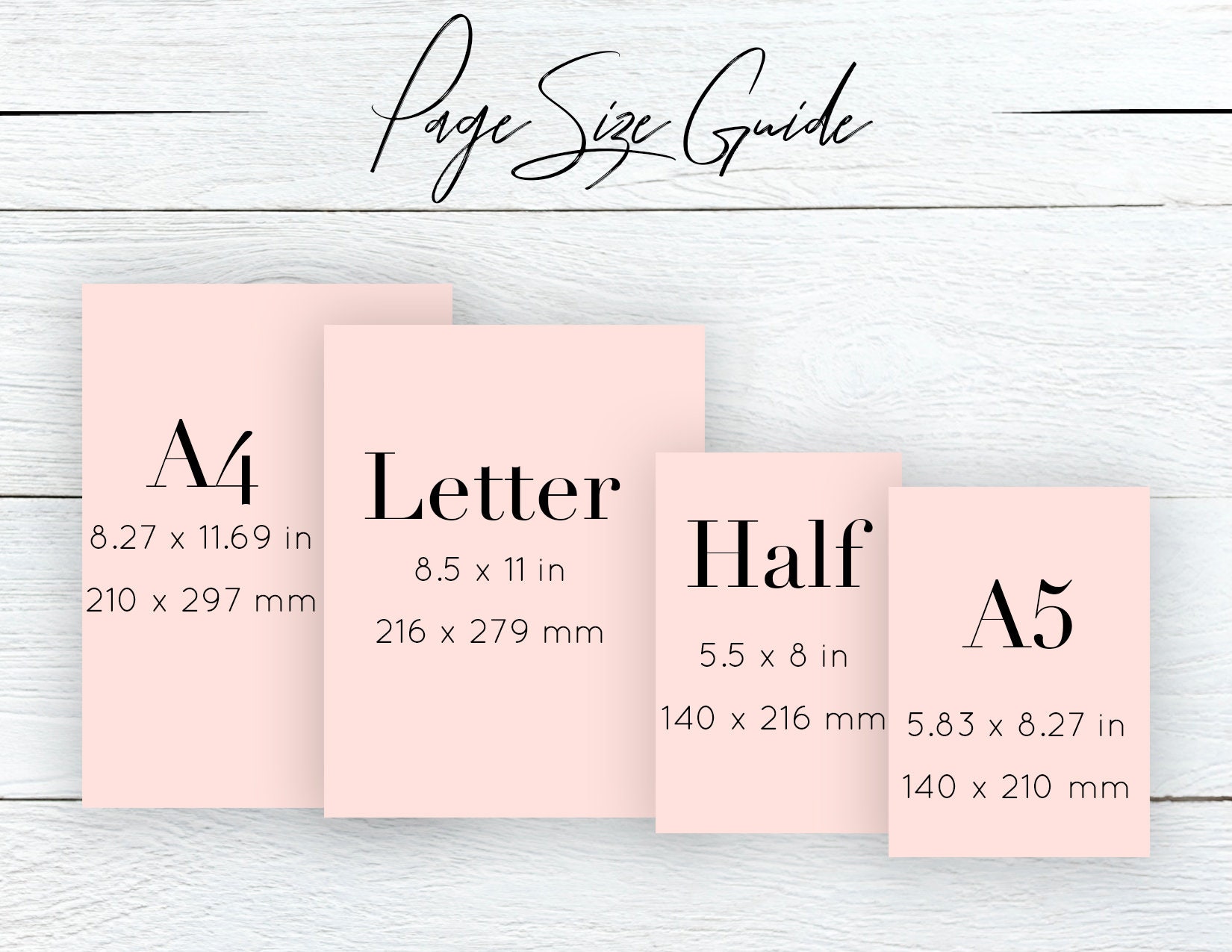 Weekly Planner Printable, Weekly Planner Kit, Printable Planner Inserts ...