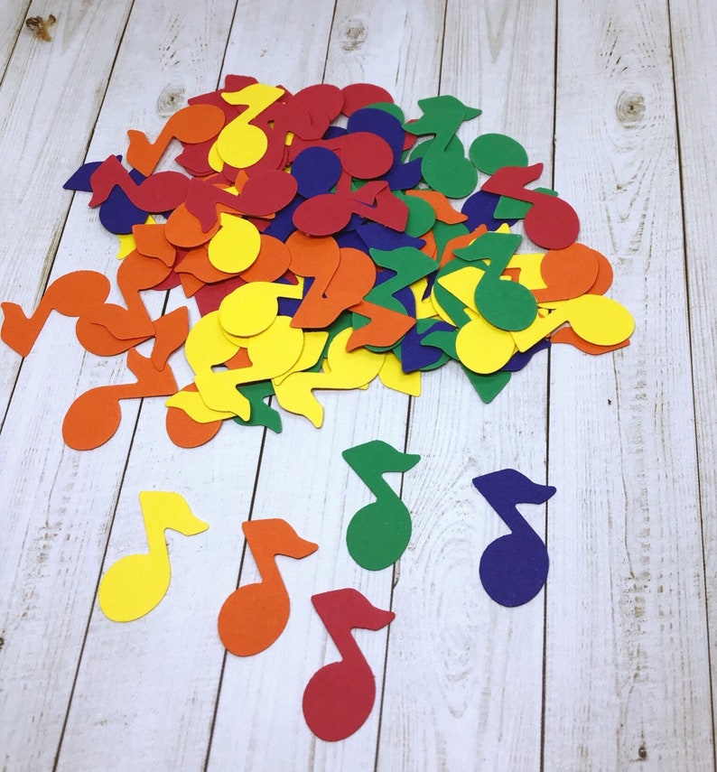Music Confetti Music Note Punch Table Confetti Colorful Etsy