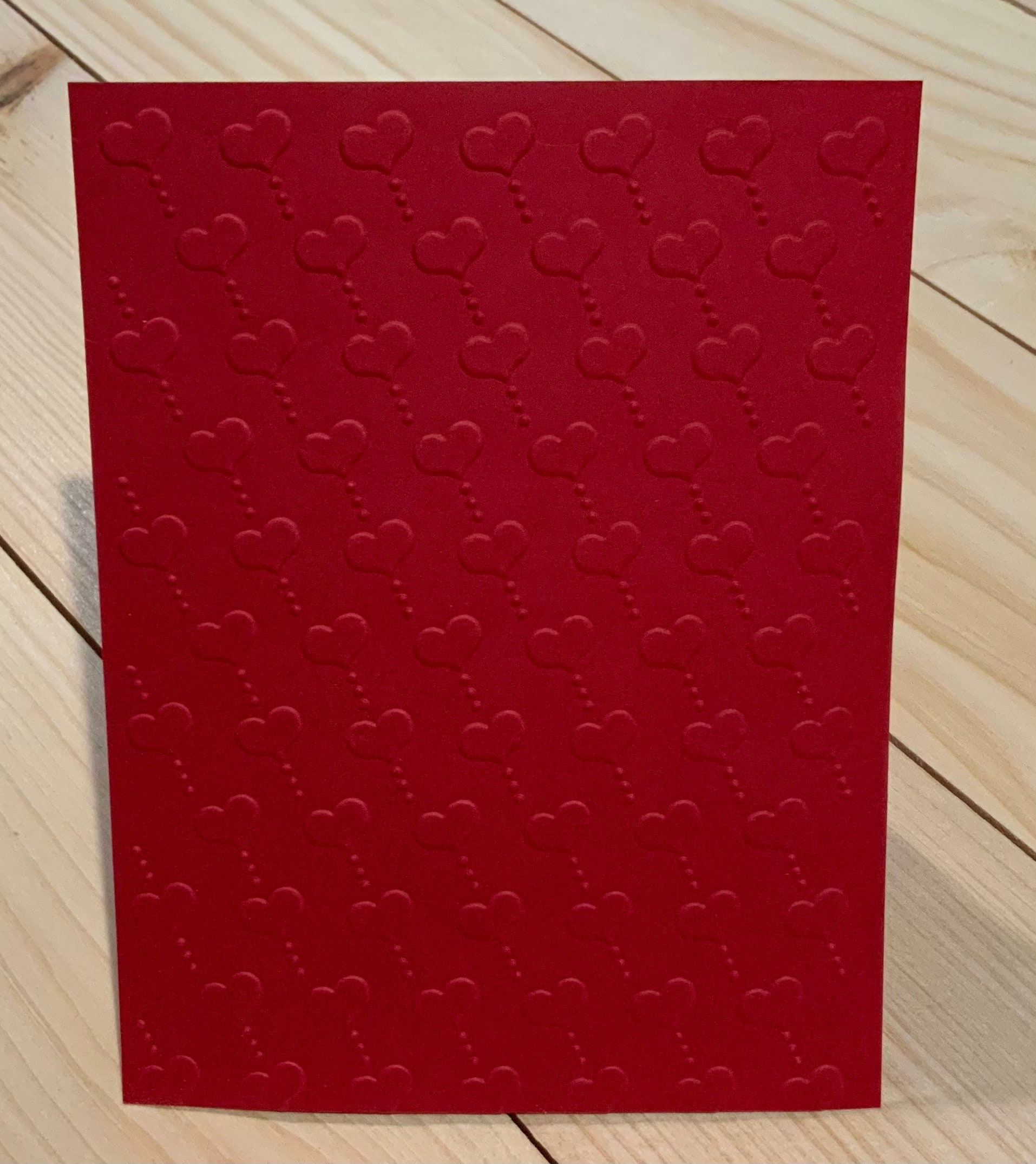 Diagonal Hearts Embossed Card Stock. A2 Embossed Sheets. Etsy