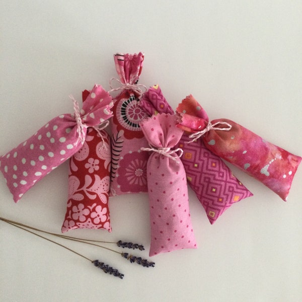 Petite lavender sachet party favors or gifts. Natural lavender drawer pillows. Mix and match for Mother’s Day, birthday, get well