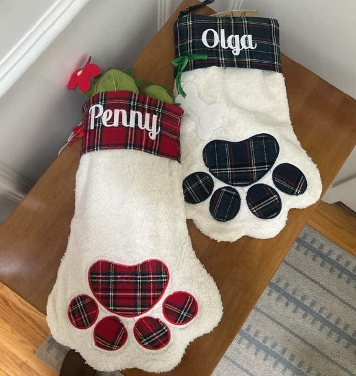 Personalized pet stocking, Blank pet stocking, Christmas stocking, Dog stocking, Cat stocking, Christmas gift, personalized stockings, plaid