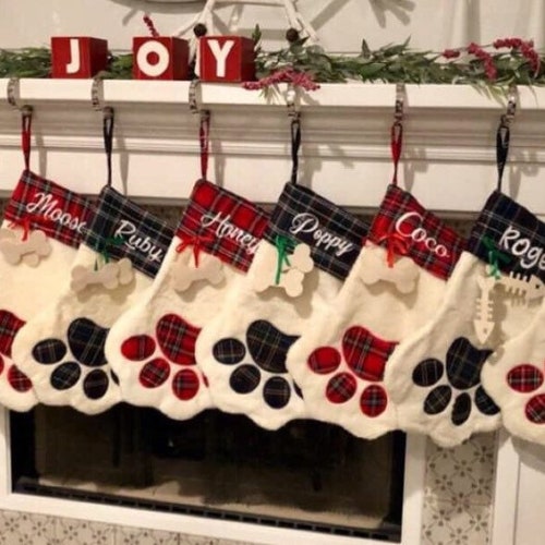 Dog Christmas Stocking. Personalized Christmas Stockings. Dog Etsy
