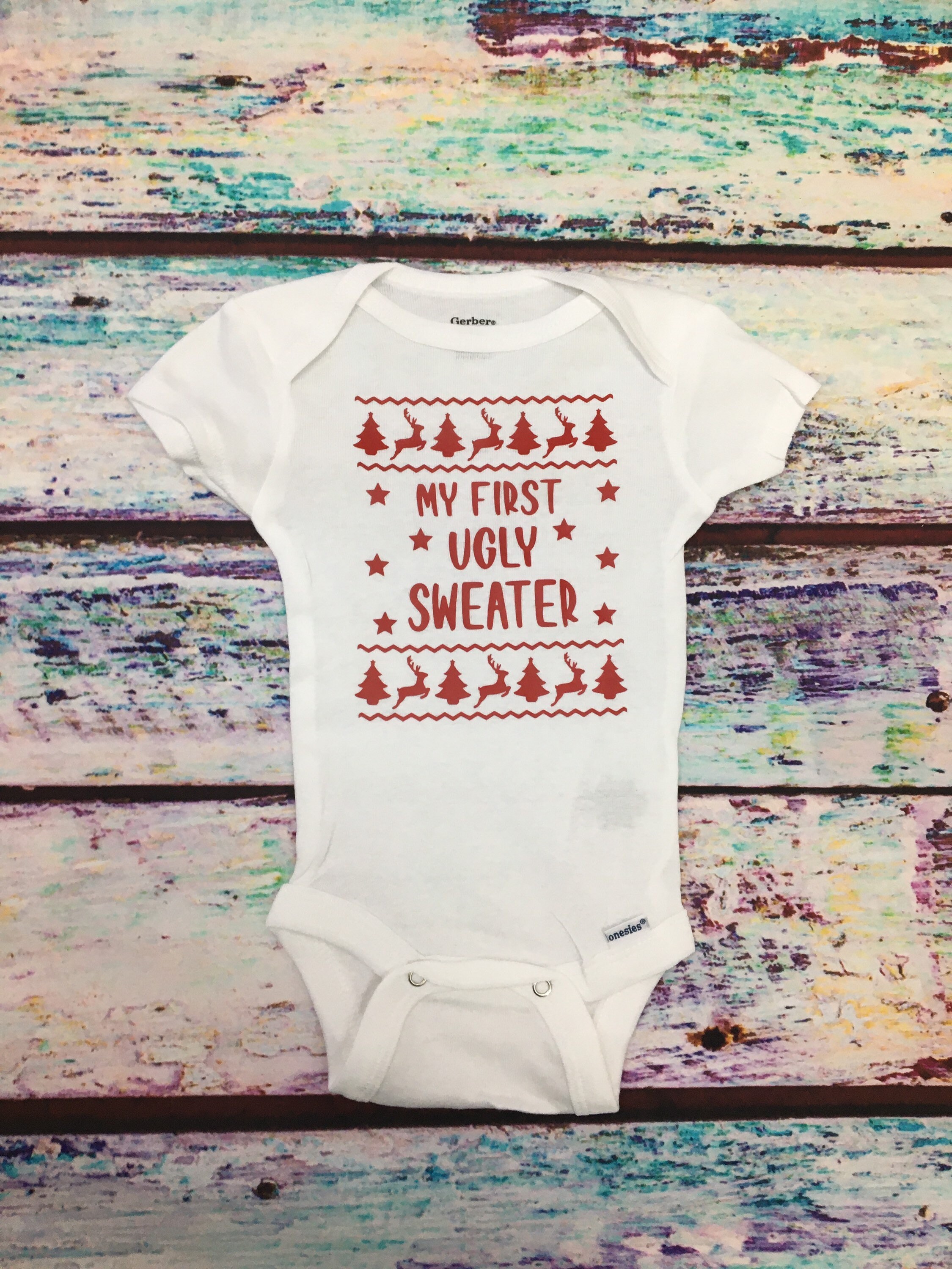 tacky christmas onesie