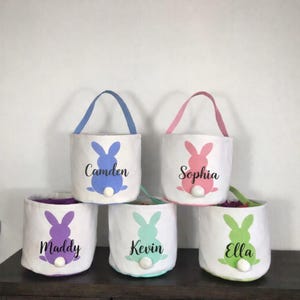 Easter Baskets, Personalized Easter, Easter gifts, Easter bag, Easter Bunny, Easter Basket with name, Bunny basket bild 7