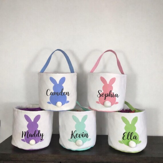 Easter Baskets, Personalized Easter, Easter gifts, Easter bag, Easter Bunny, Easter Basket with name, Bunny basket